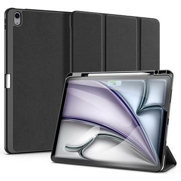 iPad Air 13 (2024) Dux Ducis Domo Tri-Fold Smart Folio Hülle - Schwarz