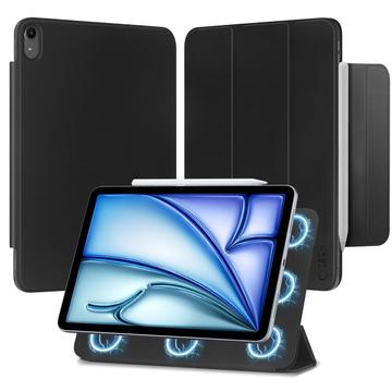 iPad Air 2020/2022/2024 Tech-Protect SmartCase Magnetische Tri-Fold Folio Hülle  - Schwarz