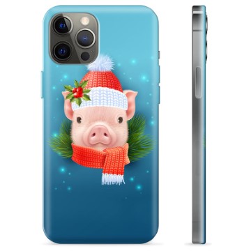 iPhone 12 Pro Max TPU Hülle - Winter Schweinchen