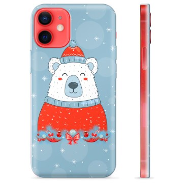 iPhone 12 mini TPU Hülle - Weihnachtsbär