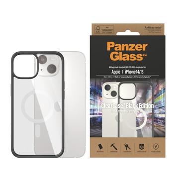 iPhone 13/14/15 PanzerGlass ClearCase MagSafe Antibakterielle Hülle - Schwarz / Klar