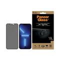 iPhone 13 Pro Max PanzerGlass Case Friendly CamSlider Privatsphäre Panzerglas - schwarzer Rand