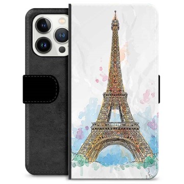 iPhone 13 Pro Premium Schutzhülle mit Geldbörse - Paris