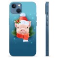 iPhone 13 TPU Hülle - Winter Schweinchen