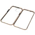 iPhone 14 Magnetisches Cover mit Panzerglas - Gold