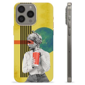 iPhone 15 Pro Max TPU Hülle - Retro-Kunst