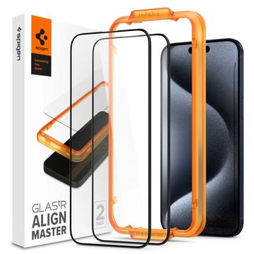 iPhone 15 Pro Spigen ALM Glas.tR Panzerglas - 9H - 2 Stk.