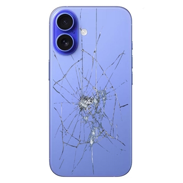 iPhone 16 Rückseiten-Cover Reparatur - nur Glas - Ultramarine