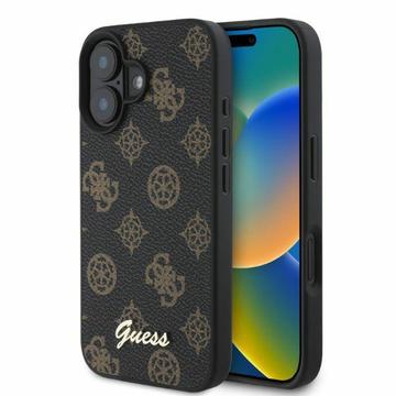 iPhone 16 Guess Peony Script Hülle - MagSafe-kompatibel