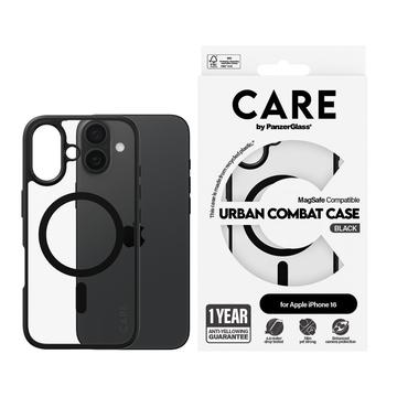 iPhone 16 PanzerGlass Care Urban Combat Hülle - MagSafe-kompatibel - Schwarz