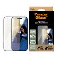 iPhone 16/15 PanzerGlass EyeCare Ultra-Wide Fit EasyAligner Panzerglas - schwarzer Rand