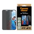 iPhone 16/15 PanzerGlass Ultra-Wide Fit Privacy EasyAligner Panzerglas - 9H - Schwarz Rand