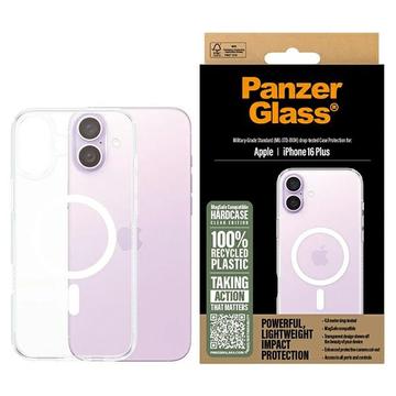 iPhone 16 Plus PanzerGlass HardCase MagSafe kompatibles Hülle - Weiß / Transparent