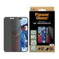 iPhone 16 Plus/15 Plus PanzerGlass Ultra-Wide Fit Privacy EasyAligner Panzerglas - 9H - Schwarz Rand