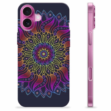 iPhone 16 Plus TPU Hülle - Buntes Mandala