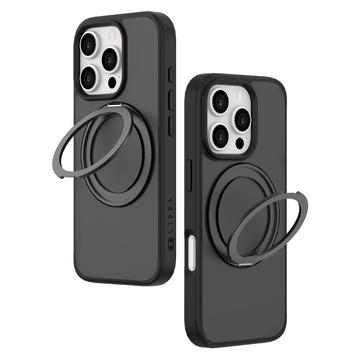 iPhone 16 Pro Lippa MagSafe 360 Drehbares Hülle - Schwarz