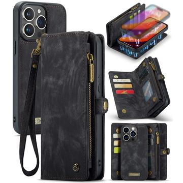 iPhone 16 Pro Max Caseme 008 2-in-1 Multifunktions Wallet Hülle - Schwarz