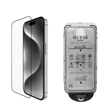 iPhone 16 Pro Max Guess 2.5D Panzerglas - 9H - Schwarzer Rand