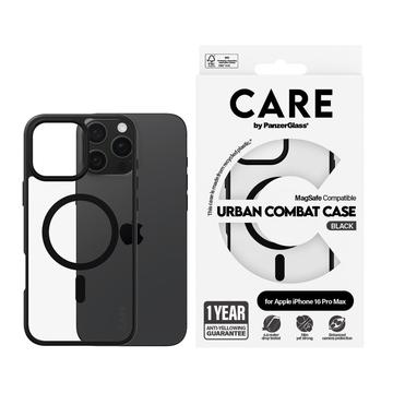 iPhone 16 Pro Max PanzerGlass Care Urban Combat Hülle - MagSafe-kompatibel - Schwarz