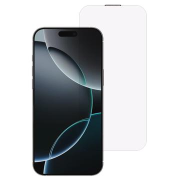 iPhone 16 Pro Max Lila Licht Panzerglas mit Staubdichtem Mesh - Klar