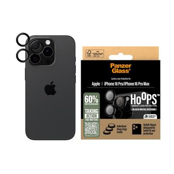 iPhone 16 Pro/16 Pro Max PanzerGlass Hoops Kamera Objektivschutz - Schwarz