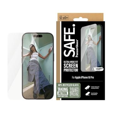 iPhone 16 Pro PanzerGlass Safe Ultra-Wide Fit Panzerglas - 9H - Durchsichtig