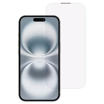 iPhone 16 Lila Licht Panzerglas mit Staubdichtem Mesh - Klar