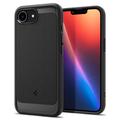 iPhone 16e Spigen Rugged Armor Mag TPU Hülle - Schwarz