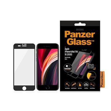 iPhone 6/6S/7/8/SE (2020)/SE (2022) Panzerglas Case Friendly CamSlider Panzerglas - 9H - Schwarz Rand