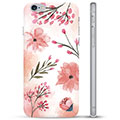 iPhone 6 / 6S TPU Hülle - Pinke Blumen