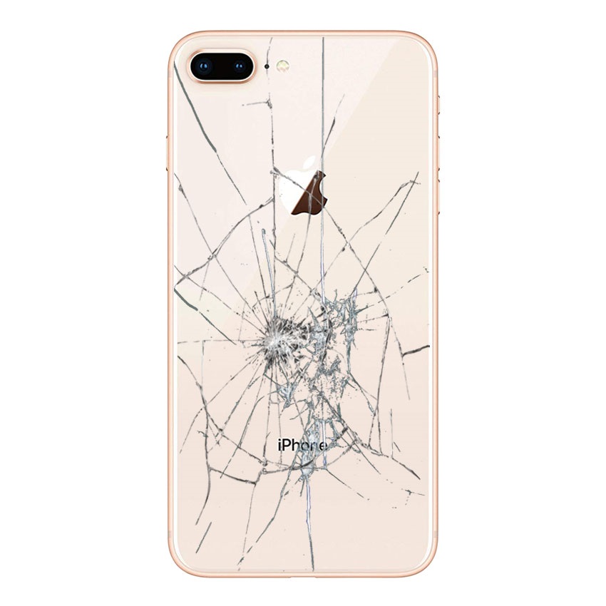 iPhone 8 Plus RückseitenCover Reparatur nur Glas Gold