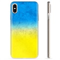 iPhone XS Max TPU Hülle Ukrainische Flagge - Zweifarbig