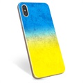 iPhone XS Max TPU Hülle Ukrainische Flagge - Zweifarbig