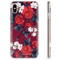 iPhone XS Max TPU Hülle - Vintage Blumen