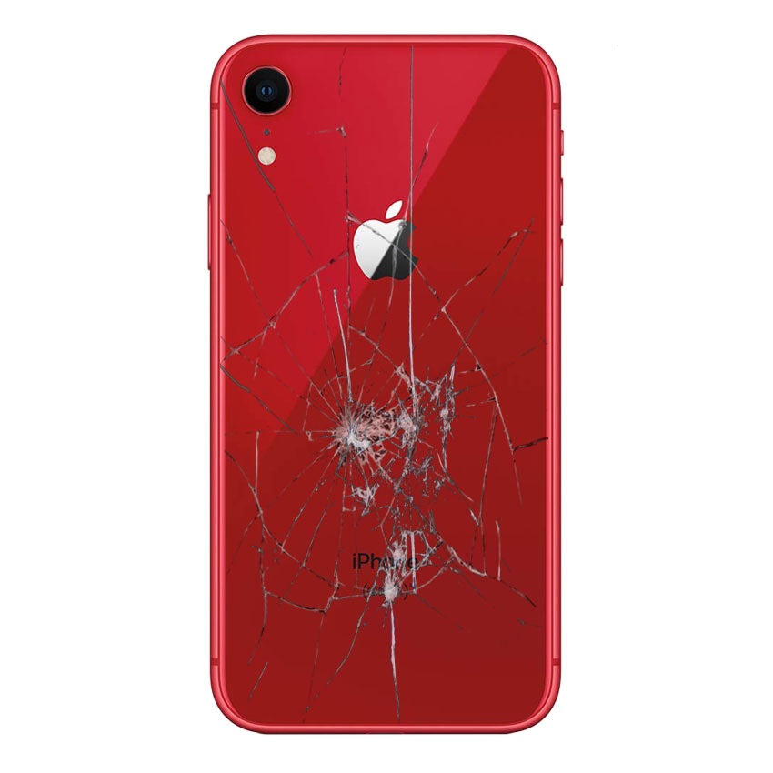 iPhone XR RückseitenCover Reparatur nur Glas Rot