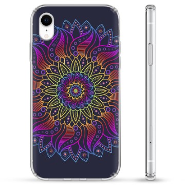 iPhone XR Hybrid Hülle - Buntes Mandala