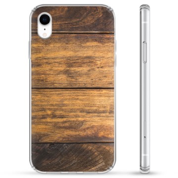 iPhone XR Hybrid Hülle - Holz