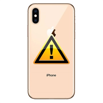 iPhone XS Akkufachdeckel Reparatur - inkl. Rahmen - Gold