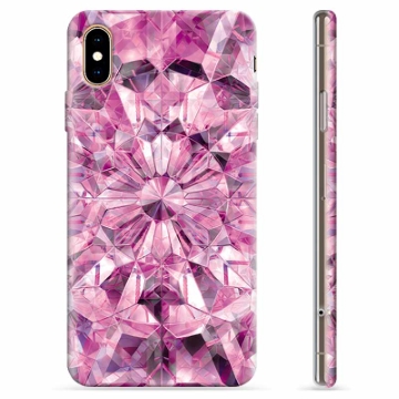 iPhone XS Max TPU Hülle - Rosa Kristall