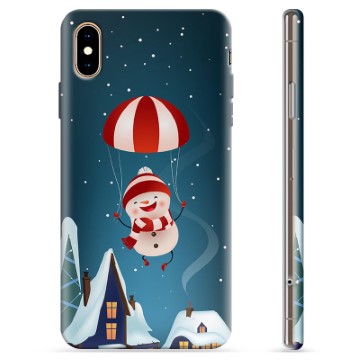 iPhone XS Max TPU Hülle - Schneemann